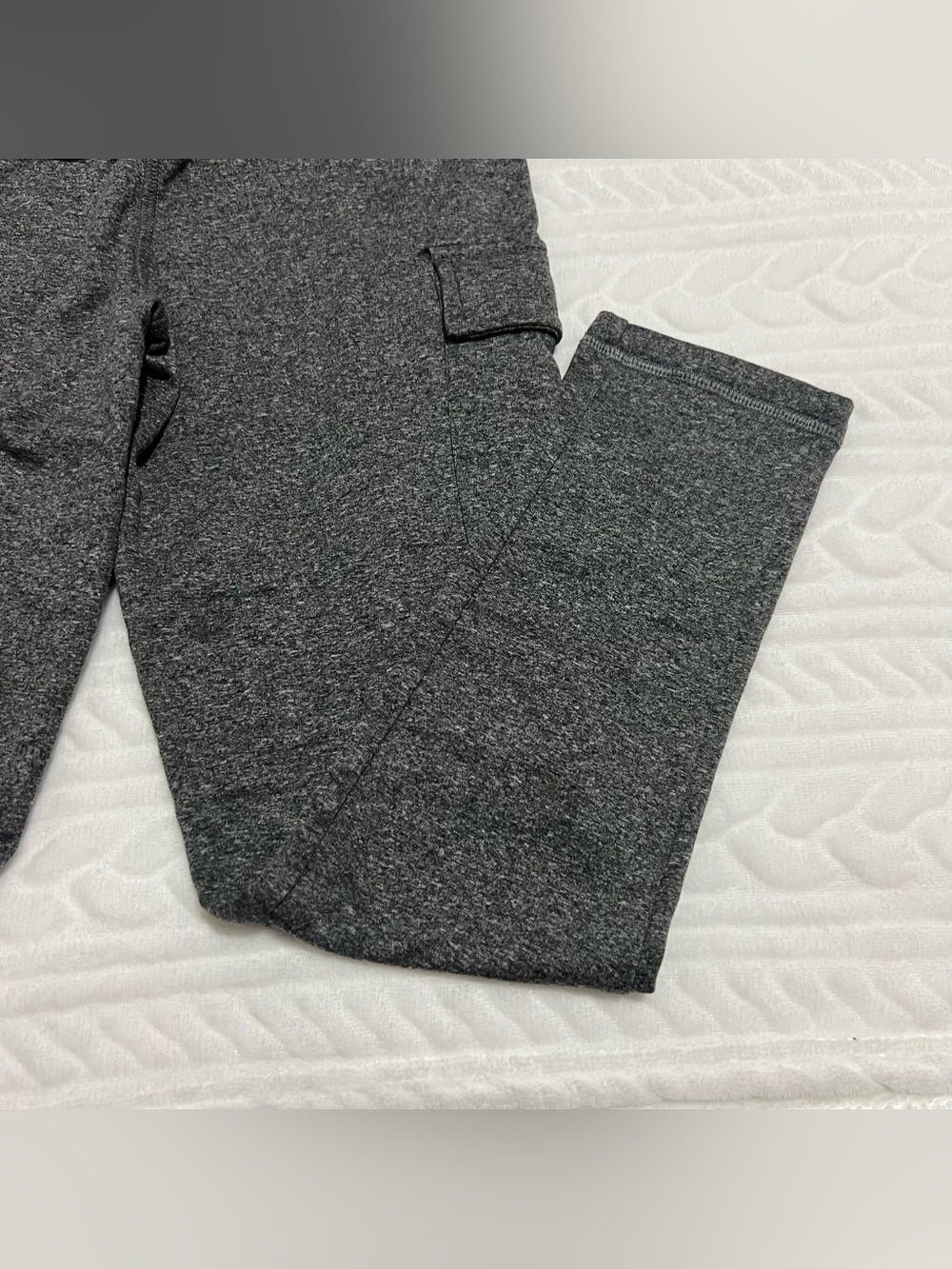 💗 Ultra First - Girls Charcoal Gray Cargo Knit Joggers - Picture 9 of 9